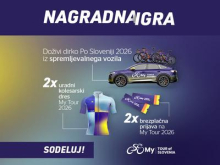 Podarjamo ogled dirke Po Sloveniji iz spremljevalnega vozila in druge kolesarske nagrade!