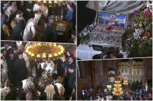 UŽIVO ČASNI POJAS PRESVETE BOGORODICE STIGAO U VAZNESENJSKU CRKVU! Ogroman broj vernika okupio se da dočeka svetinju - Porfirije služi bogosluženje (FOTO/VIDEO)
