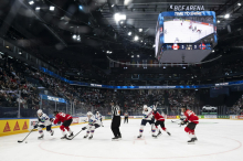 Kanada premagala Norveško v podaljšku, Danska - Slovaška (0:1 po prvi tretjini)