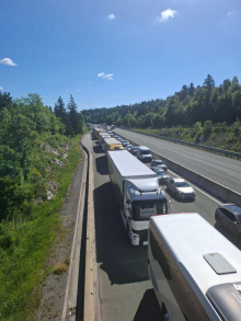 Kolone na primorski avtocesti