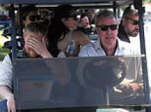 Diddly squat!: Traders pack up and leave Jeremy Clarkson's Farm-Fest early with claims some stalls were 'blocked in by a lorry'... and even Spud Man struggled to make a profit
