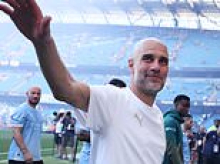 Sky Sports forced to apologise after Pep Guardiola's X-rated remark in emotional farewell speech as Man City boss says goodbye after 10 years at the club