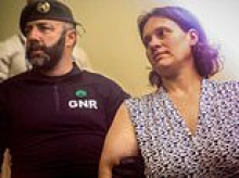 Mother who abandoned her children blindfolded in Portuguese woods is sent to the country's toughest women's prison - as videos of her partner decrying 'end of the world' emerge