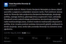 Golob: Vladni profil na X-u je namenjen sporočanju politik trenutne vlade