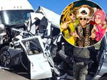 Popular punk band are left fighting for their lives after 18-wheeler smashed into their van in New Mexico