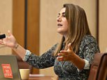 Lidia Thorpe storms out of fiery estimates hearing after row over the Voice referendum and accusing the Albanese government of 'genocide'