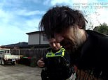 Tense moment Melbourne cops allegedly SMASHED Daniel's head into the ground - after telling him they just wanted a 'quick chat'