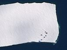 Antarctic researchers are left without crew accommodation and fuel supply after gigantic ice sheet breaks off and floats away