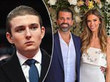 Barron Trump skips his brother Don Jr's wedding in the Bahamas... while all his other siblings showed up