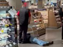 Supermarket giant Coles investigating after elderly customer was allegedly knocked to the ground by staff member when he complained he was overcharged