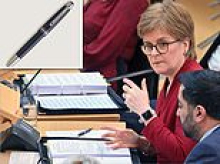 Ballpoint of order! Where DID you get that very pricey pen, Nicola?