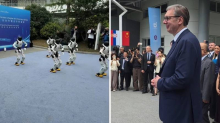 VIDEO Kineski roboti pred Vučićem plešu srpsko kolo