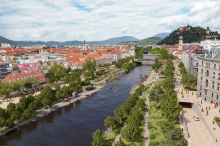 Vision für Graz: Uferstraßen auf „Tauchstation“ und Bühne in der Mur