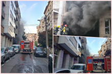KURIR NA LICU MESTA, VELIKI POŽAR U PODZEMNOJ GARAŽI NA ZVEZDARI: Automobili u plamenu, dva potpuno izgorela (FOTO)