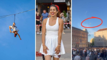 FOTO Evo tko je djevojka koju je gledao cijeli Zagreb: 'Pad je dio highlinea, nije me strah visina!'