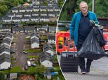 Nightmare! Now 100 families are forced to flee their homes as fears grow entire village is sinking!