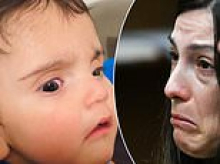 Mom who faked her baby's kidnapping SOBS as she learns her fate after he was tortured to death