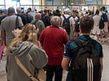 Arrive three hours before your flight home and bring water and phone charger to help you survive queues, Wizz Air boss tells British passengers as new EU border checks cause chaos
