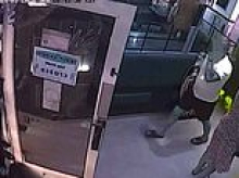 Dine and dash couple are almost caught fleeing a fish and chip shop without paying the £45 bill... when their children aren't in on the act