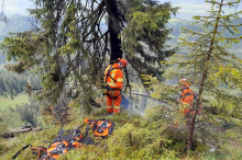 Waldbrand in Wörschach sorgt für Großeinsatz der Feuerwehr