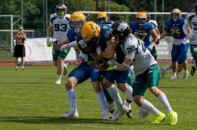 American Football: Giants bissen sich an starken Dragons die Zähne aus