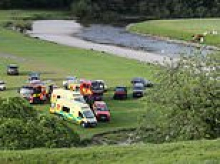 Teenage girl, 13, dies after being pulled out of river - as police continue to search for 11-year-old boy