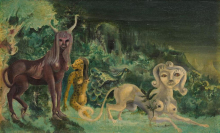 Raziskovalci našli pogrešano umetnino nadrealistične slikarke Leonore Carrington