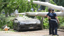 FOTO Armagedon u Rimu: Grad poharao tornado, oluja čupala stabla: 'Čudom sam ostao živ'