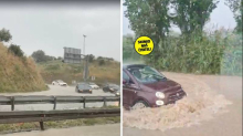 VIDEO Kaos na širem području Splita: 'BMW je ostao zarobljen u vodi, vozimo se 20 na sat'