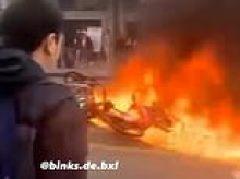 Riot breaks out in Brussels as student protesters rampage through streets and smash up homes amid violent clashes with police