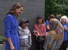 'It's a dream come true to see you': Emotional moment Kate meets cancer patient who was 'inspired' by Princess's recovery