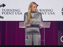 Erika Kirk interrupted at Turning Point USA event by heckler shouting vile slur... before Charlie's widow hits back with response that sparks a standing ovation