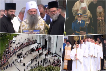 SVETINJA IZNETA IZ HRAMA SVETOG SAVE: Patrijarh Porfirije izneo Časni pojas Presvete Bogorodice koji vraća se na Svetu Goru (FOTO/VIDEO)