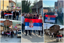 VELIČANSTVEN PRIZOR, SVI KAO JEDAN S TROBOJKAMA NA GLASANJE! Prelepe slike iz Kosovskog Pomoravlja: Srbi složno, sa srpskim zastavama pošli na birališta (FOTO) 