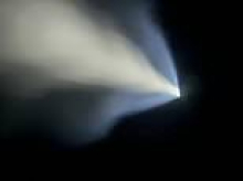 Aussie stargazers stunned as glowing 'alien ship' rocket lights up the sky