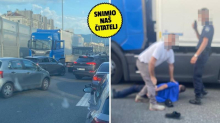 VIDEO Rumunj vozio kamion u krivom smjeru i bježao policiji: 'Izvlačili su ga van. Strašno!'