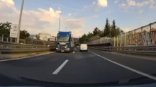 ŠIRI SE NOVA SNIMKA Rumunj  vozio kamion u krivom smjeru kod Rijeke, bježao i policiji!
