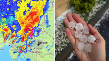 Nevrijeme u Sloveniji, padala je tuča veličine golf loptica! Velika fronta ide i prema Hrvatskoj