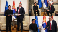 VUČIĆ SA LIN DANOM: Ponosan sam što Srbija može da ugosti najvećeg šampiona svih vremena i što će biti promoter Ekspa (FOTO/VIDEO)