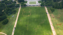 Als Anti-Trump-Slogan geltende Zahlen „8647“ groß auf National Mall aufgetaucht