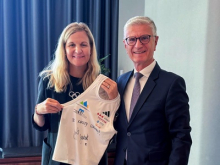 Bobinac na srečanju s Kirsty Coventry