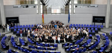 AfD-Entsandte im Parlament: Nach dem Auftritt im Bundestag kam es zum Polizeieinsatz im Hotel