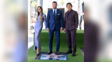 Stern für David Beckham: Ohne Sohn Brooklyn - aber mit Tom Cruise