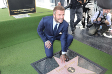 Sir David Beckham bekommt Stern auf Hollywoods „Walk of Fame“