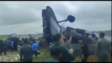 HAOS U VOJNOJ BAZI: Avion ratnog vazduhoplovstva u plamenu (VIDEO)