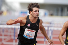 Leichtathletik: Hürden-Sprinter Enzo Diessl hat sich im Training verletzt 