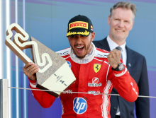 Prva zmaga Lewisa Hamiltona v Ferrariju