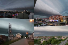 KAKVO JE OVO NEVREME? Objavljeni snimci FORMIRANJA olujnih oblaka nad Srbijom: Ljudi u čudu gledaju prizore! Poplavljeni putevi, gromovi izazvali požare (VIDEO)