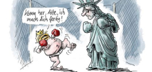 Cartoons der Woche: Donald Trump, alter, weißer Mann im Käfig