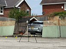 Boy, two, is rushed to hospital after car crashes into children's nursery playground